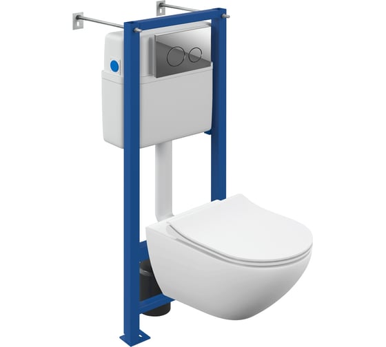 Изображение товара Комплект Cersanit street fusion vortex dpl eo slim vector twins хром глянец 64578