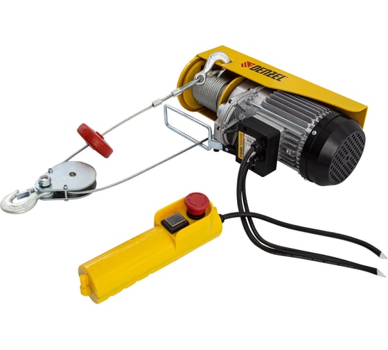 Изображение товара Электрический тельфер 0,8 т, 1300 Вт, высота 12 м, DENZEL TF-800 52014