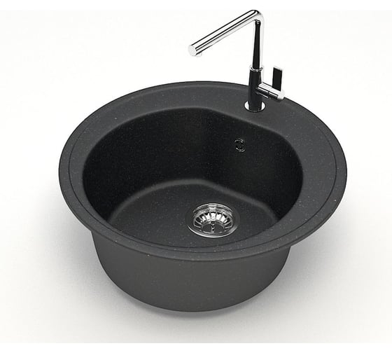 Изображение товара Мойка AQUADREAM 3/Q4 матовая черная круглая AQ003Q004