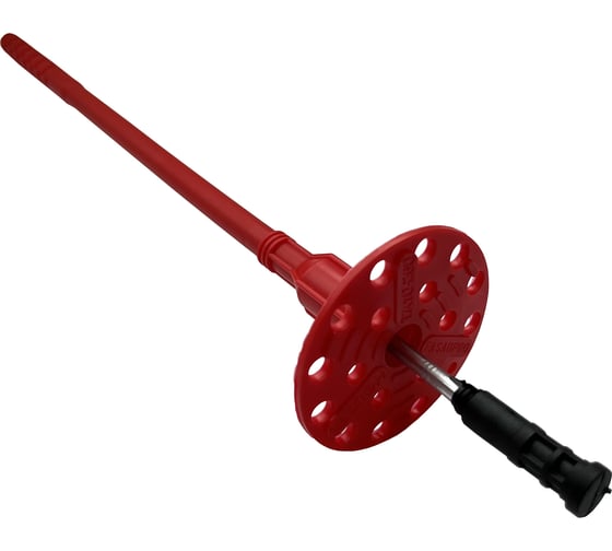 Изображение товара Дюбель тарельчатый для теплоизоляции FasadPro гвоздь сталь, с термоголовкой, грибок, 10x260 мм, 200 шт. в коробке 150492