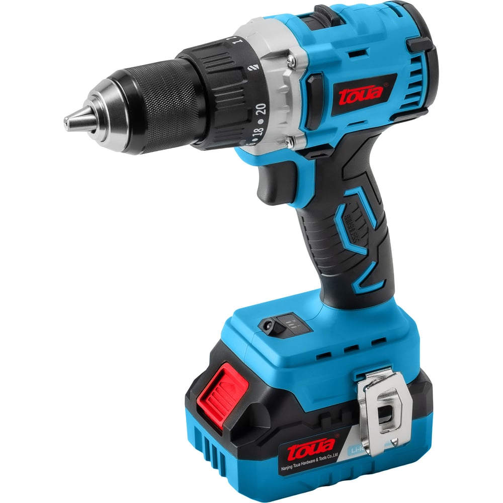 Изображение товара Аккумуляторный шуруповерт TOUA DBLD180 18V с подсветкой и 2 скоростями