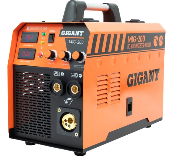 Изображение товара Сварочный полуавтомат - инвертор (200 A; EURO; ПВ 60%) Gigant MIG-200