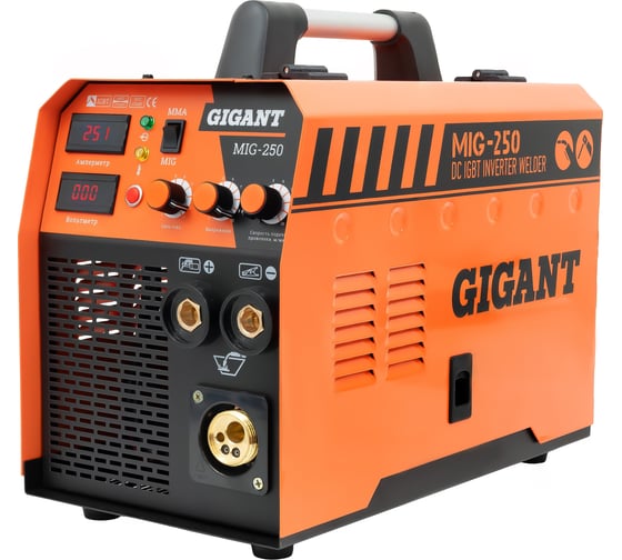 Изображение товара Сварочный полуавтомат - инвертор (250 A; EURO; ПВ 60%) Gigant MIG-250