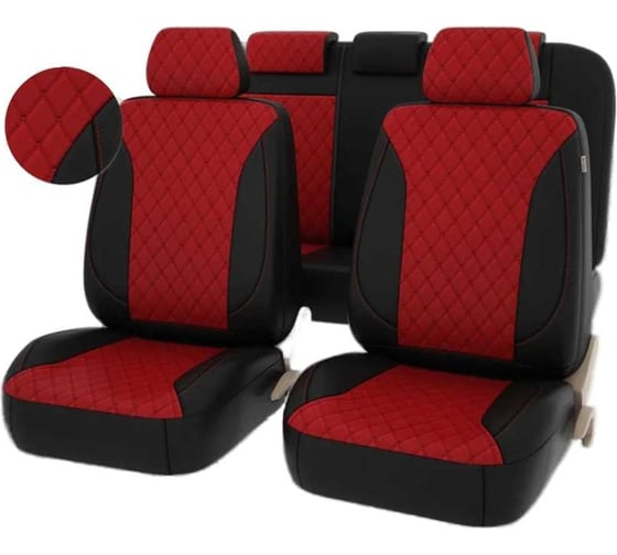 Изображение товара Чехлы PSV Graf Next Черный Красный Ромб красный Бабочка ромб экокожа 136305