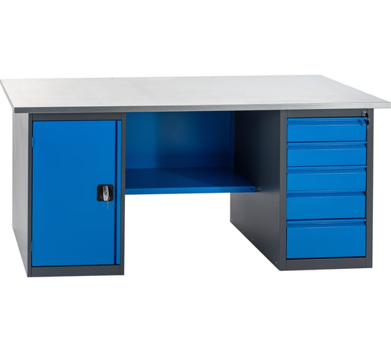 Изображение товара Верстак с драйвером и тумбой 1900x685x850 Gigant ВДТ(Россия), нагрузка 300кг, столешница 25мм МДФ, G-ВДТ-1.9