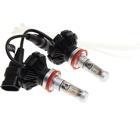 Изображение товара Автолампа H11 BRIGHT WHITE 6 SMD 6500K со встроенным блоком 2шт 12-24V 5000лм 1 10 58727 Megapower M-58727
