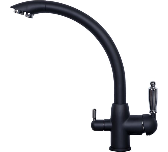 Изображение товара Кухонный смеситель Zigmund & Shtain 1500 черный базальт ЦБ-00000736