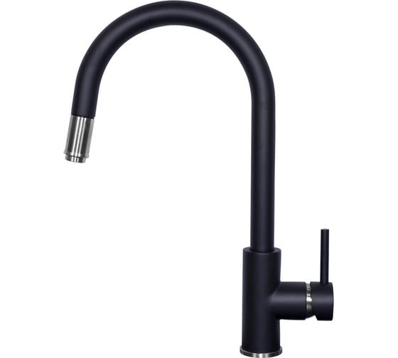 Изображение товара Кухонный смеситель Zigmund & Shtain 1700 черный базальт ЦБ-00000758