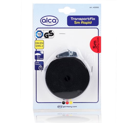 Изображение товара Ремень для крепления багажа Alca 5 м х 25 мм, быстрый зажим 405000