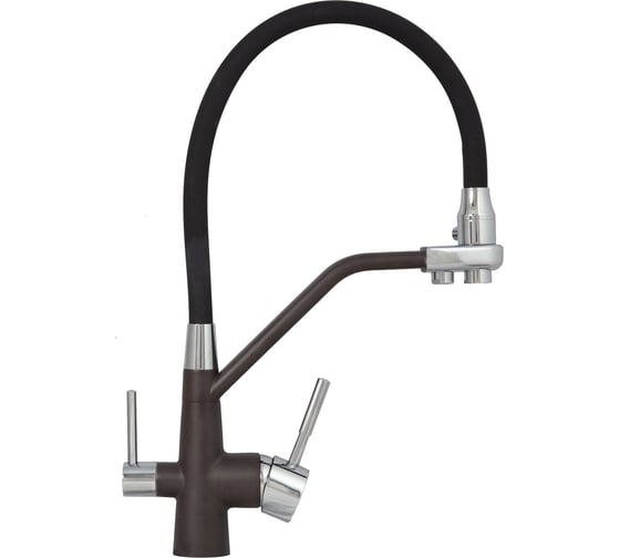 Изображение товара Кухонный смеситель Zigmund & Shtain 2200 швейцарский шоколад ЦБ-00000815