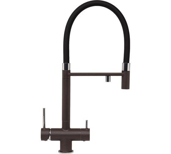 Изображение товара Кухонный смеситель Zigmund & Shtain 2300 швейцарский шоколад ЦБ-00000825