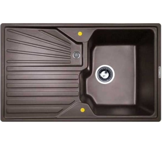 Изображение товара Кухонная мойка Zigmund & Shtain Kaskade 800 Швейцарский шоколад ЦБ-00000289