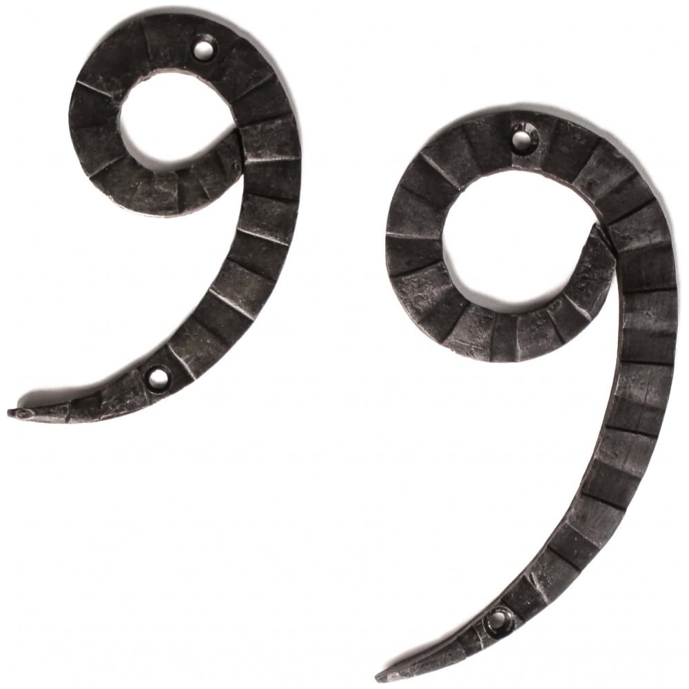 Изображение товара Цифра Covali 9 20 см HC-778 из стали без подсветки черная