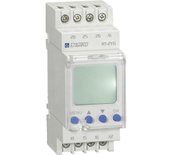 Изображение товара Циклическое двухканальное цифровое реле времени Engard (годовой цикл) rt-2yg AC/DC 24-264В RT-2YG2