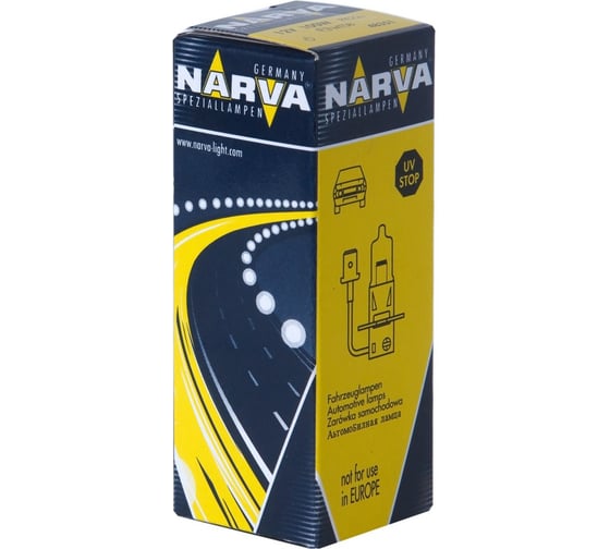 Изображение товара Автолампа H3 100 PK22s RALLY 12V 1 10 100 HIT NARVA 483513000