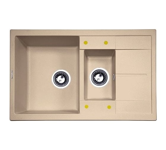 Изображение товара Кухонная мойка Zigmund & Shtain rechteck 780.2 топл.молоко ЦБ-00000558