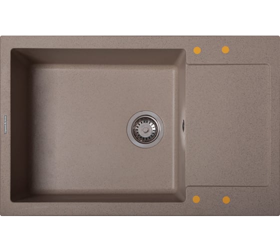 Изображение товара Кухонная мойка Zigmund & Shtain rechteck 780.490 речн.песок ЦБ-00000564