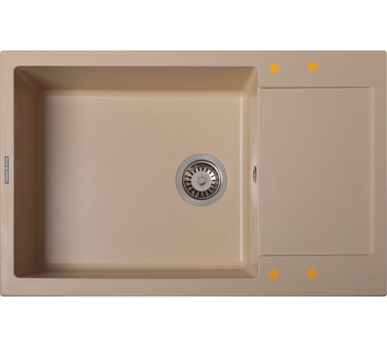 Изображение товара Кухонная мойка Zigmund & Shtain rechteck 780.490 топл.молоко ЦБ-00000569