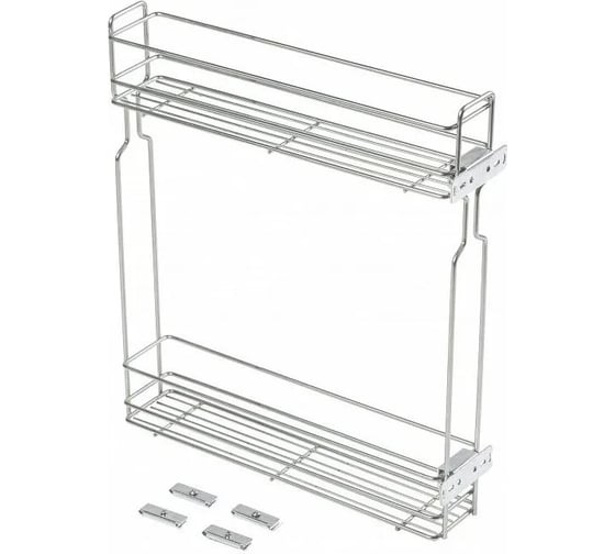 Изображение товара Бутылочница в модуль GTV 150 мм, без направляющих, с крепежом, цинк KO-BO150PK-OC