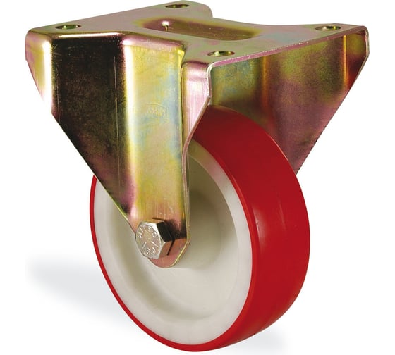 Изображение товара Большегрузная неповоротная колесная опора с площадкой 55 мм, 70 кг KAMA K-4107-PUB-055