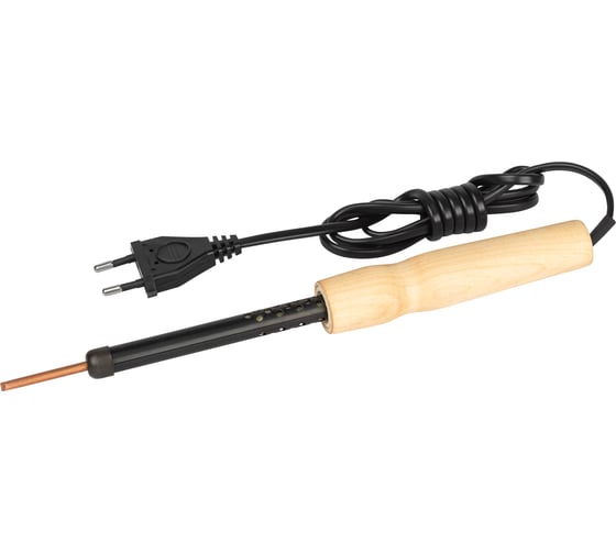 Изображение товара Паяльник ЭРА ЭПЦН с деревянной рукояткой 230 В 25 Вт Б0061030