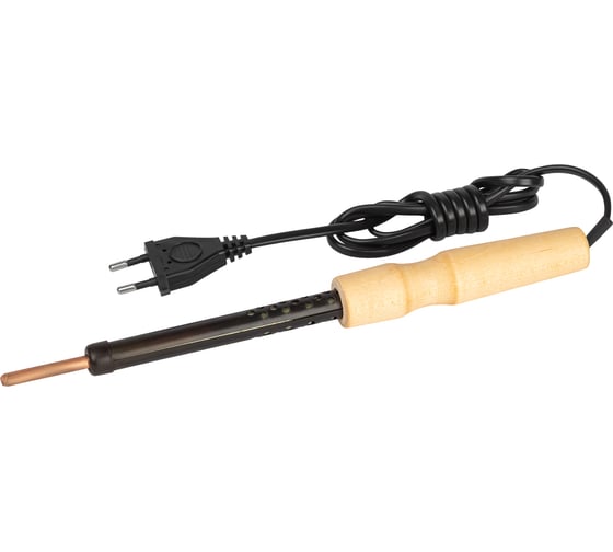 Изображение товара Паяльник ЭРА ЭПЦН с деревянной рукояткой 230 В 65 Вт Б0061032