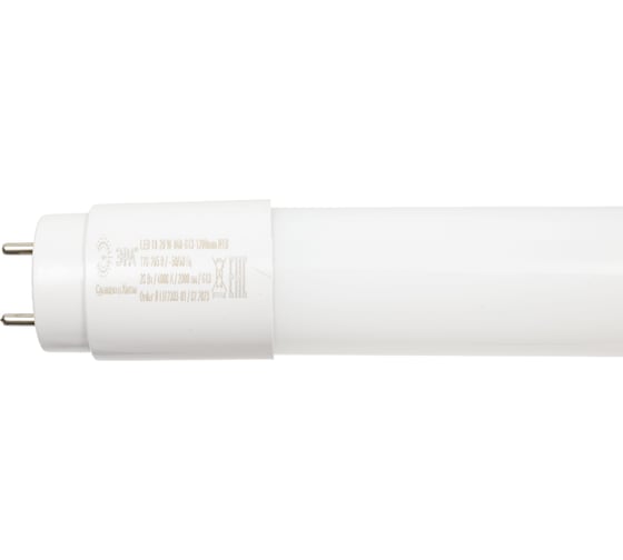 Изображение товара Светодиодная лампа ЭРА red line led t8-20w-840-g13-1200mm ntb g13, неповоротный, 20вт, трубка, стекло, нейтральный белый свет Б0056906