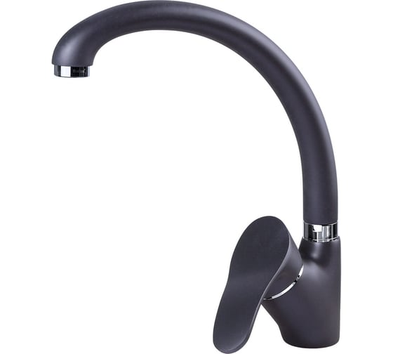 Изображение товара Кухонный смеситель Zigmund & Shtain 0300 черный базальт ЦБ-00000615