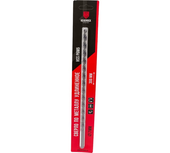 Изображение товара Сверло по металлу длинное 7х300 мм, HSS HEADROCK 435-777-07300