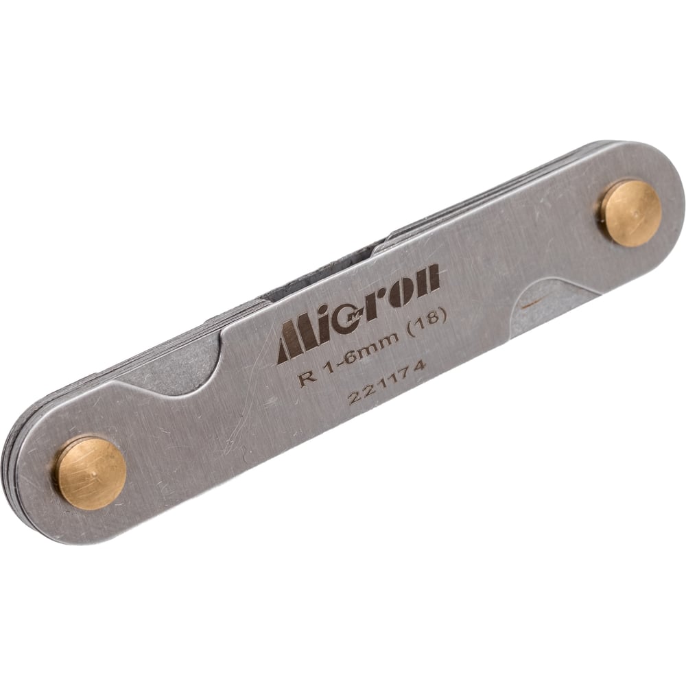 Изображение товара Радиусный шаблон Micron №1 МИК 46414 для точных радиусов, 18 шаблонов