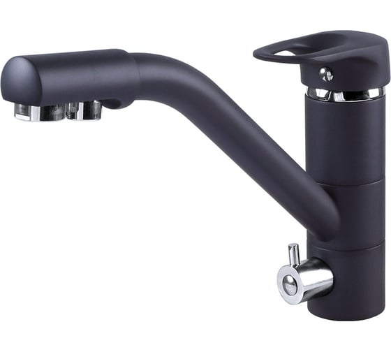 Изображение товара Кухонный смеситель Zigmund & Shtain 1100 черный базальт ЦБ-00000678