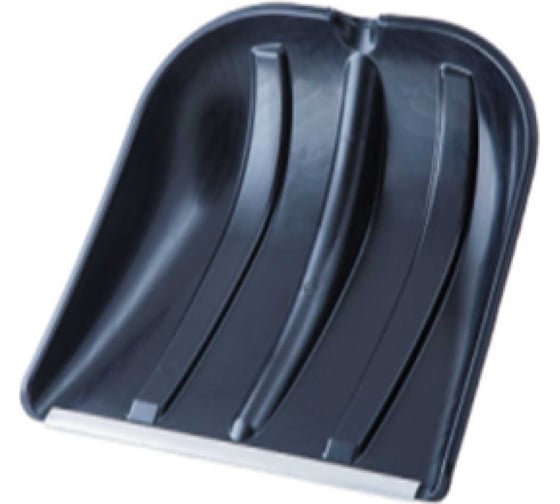 Изображение товара Лопата пластиковая ООО Агростройлидер №10 410x420мм с алюминиевой планкой с деревянным черенком и v-ручкой в сборе СНЕГ-01.27.11