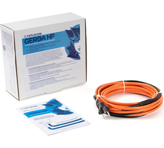 Изображение товара Комплект нагревательного саморегулирующего кабеля TEPLOCOM GERDA HP-4,0 2504