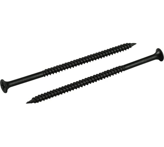 Изображение товара Саморез VIPкрепеж черный, 4,8х95, мелкая резьба, 4 шт. 10030 VIPL