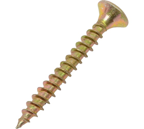 Изображение товара Шуруп VIPкрепеж жёлтый цинк, 5,0x40, 105 шт. 31384 VIPL