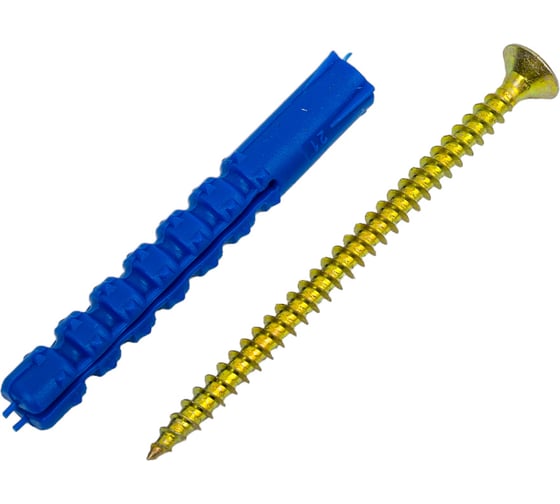 Изображение товара Набор крепления плинтусов VIPкрепеж 8х60, дюбель ежик, 40 шт. 33014 VIPL