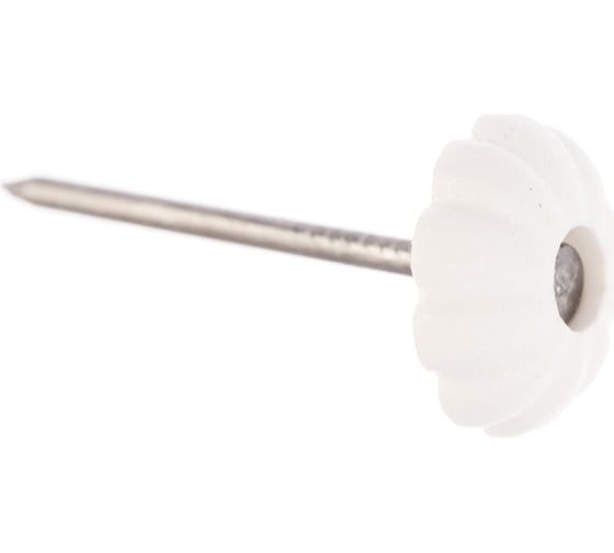 Изображение товара Обойные гвозди с декоративной головкой VIPкрепеж белые, 70 шт. 25104 VIPL