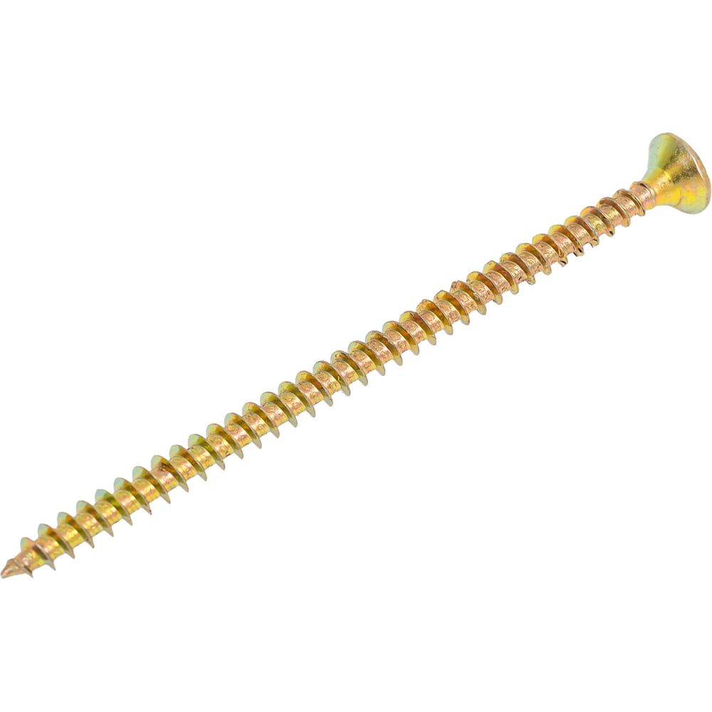 Изображение товара Шуруп VIP крепеж желтый цинк 5,0x90 105 шт. надежный и долговечный