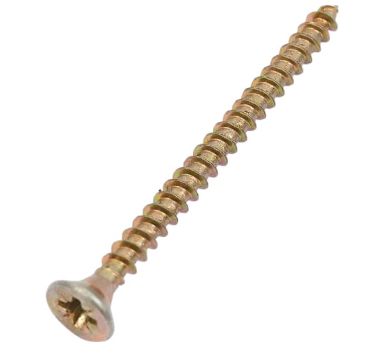 Изображение товара Шуруп VIPкрепеж жёлтый цинк, 4,0x50, 10 шт. 11348 VIPL