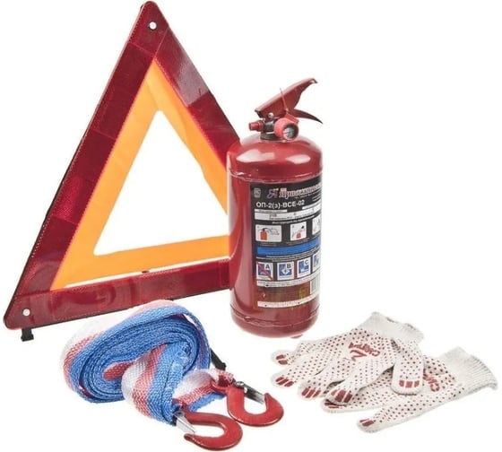 Изображение товара Набор автомобилиста АНТИКРИЗИСНЫЙ 5 предметов Автостоп H-4 301838