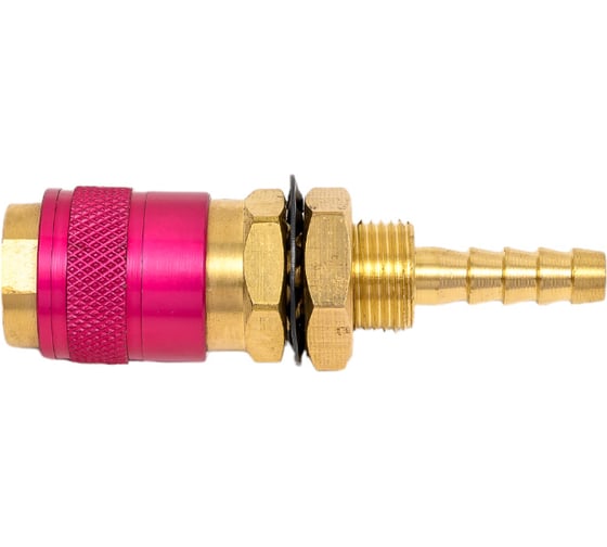 Изображение товара Быстросъемное соединение с резьбовой втулкой М NW5 - штуцер 6 мм (Red) Оберон FA3075