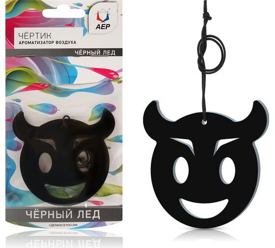 Изображение товара Ароматизатор АЕР "Чертик" Чёрный лед А 2701