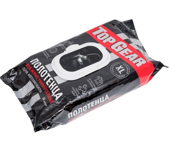 Изображение товара Влажные универсальные полотенца для автомобиля TOPGEAR 72748