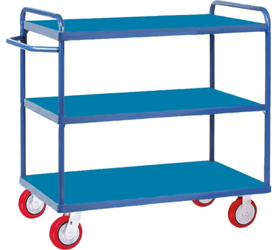 Изображение товара Платформенная тележка МосТележка 3-х ярусная, мет. лист, 620x920 мм ТЯС3-9262
