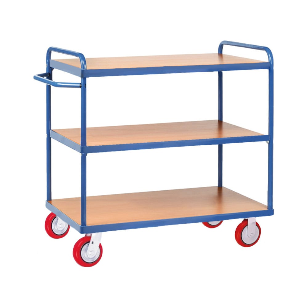 Изображение товара Профессиональная 3-х ярусная платформенная тележка МосТележка 1220х820 мм