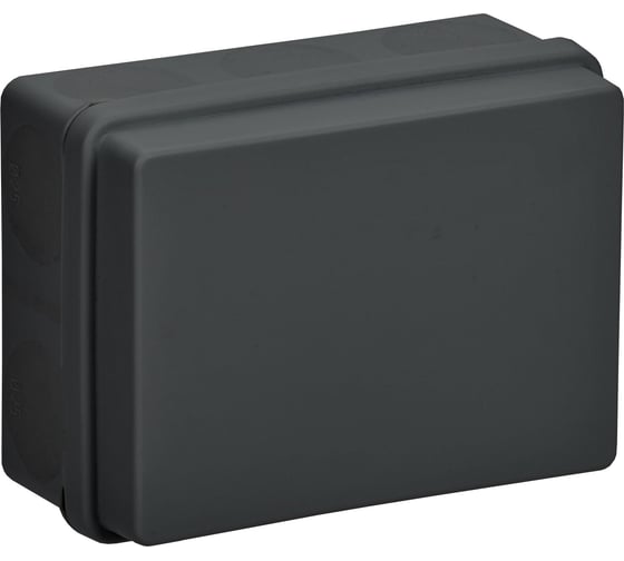 Изображение товара Распаячная коробка IEK км42441 о/п 150x110x70мм ip67 10вв. черная UKO21-150-110-070-K02-66
