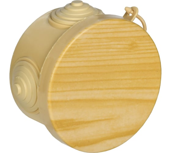 Изображение товара Распаячная коробка IEK км для о/п d=65x40мм ip54 4 вв. сосна UKO21-065-040-000-K34-54