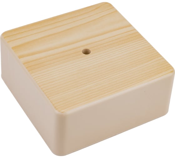 Изображение товара Распаячная коробка IEK км41222-04 о/п 104x104x44мм сосна(6к/6мм2) UKO10-100-100-044-K34