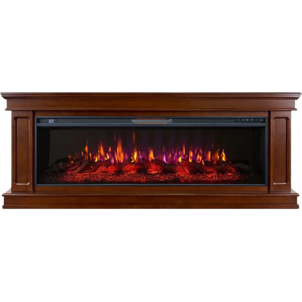 Изображение товара Каминокомплект InterFlame Stafford ЕС с эффектом живого огня 20 м² темный дуб