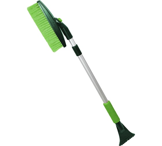 Изображение товара Телескопическая поворотная щетка для снега со скребком ZiZay щетина 5 рядов, 83-118 см ZZ0152